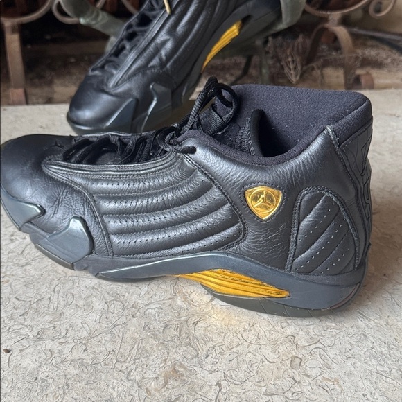 Nike air Jordan retro 14 DMP black and gold basketball shoes main image 12